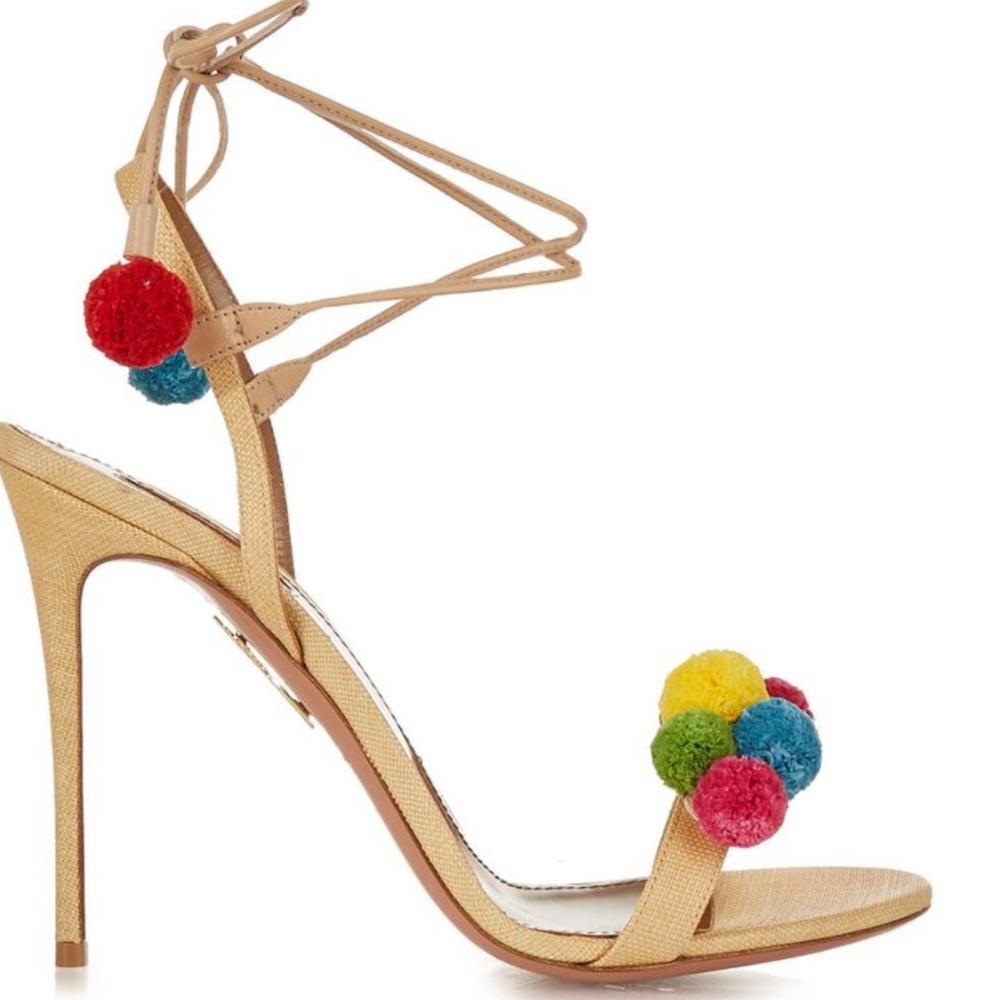Aquazzura Pon Pon Heels